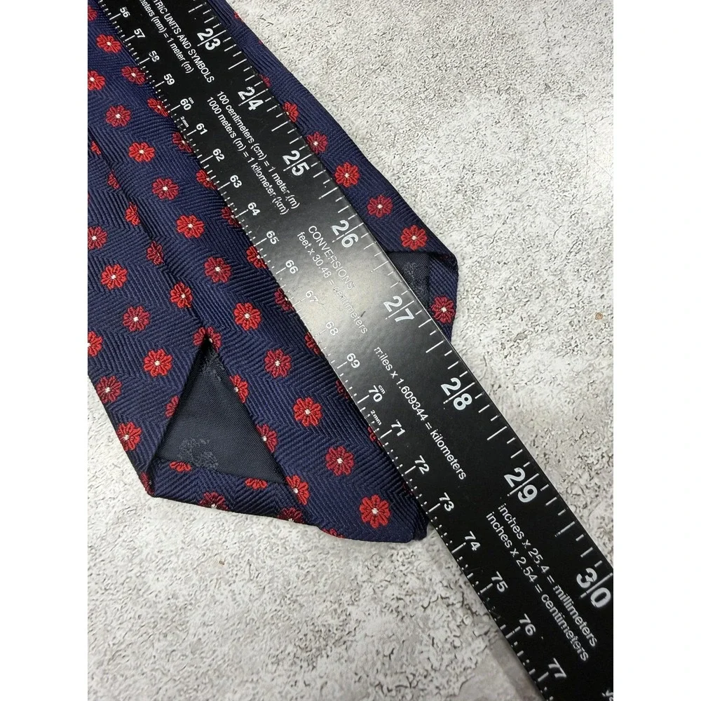 Brooks Brothers‎ 100% Silk Tie Mens One Size Blue Floral Medallion Necktie USA